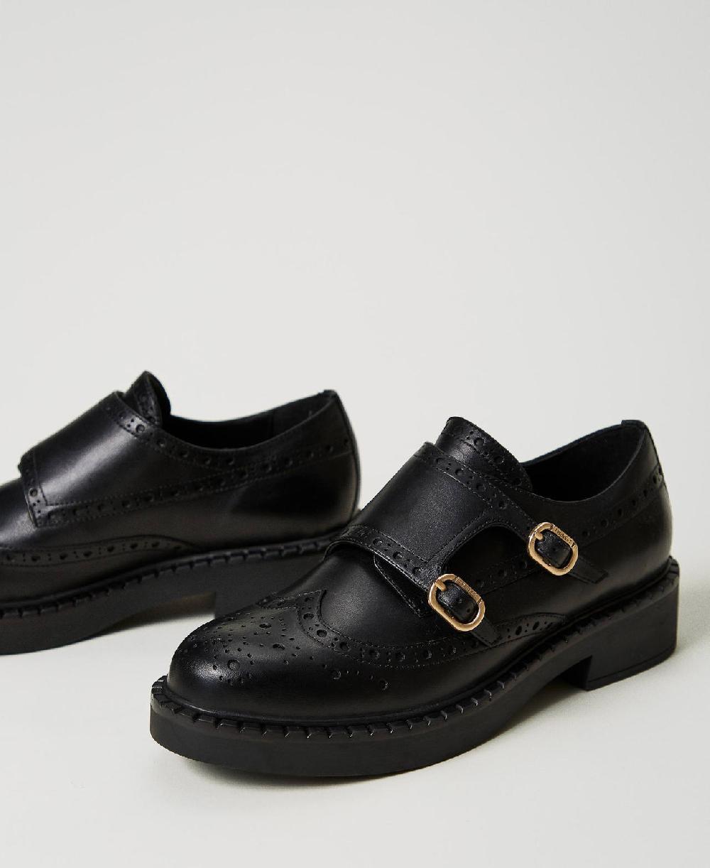 Scee by twin set Scarpe in pelle con cinturini Outlet