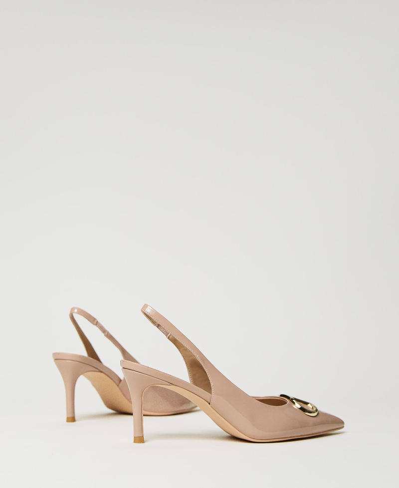 Scee by twin set Décolleté sling back in vernice Hotsell