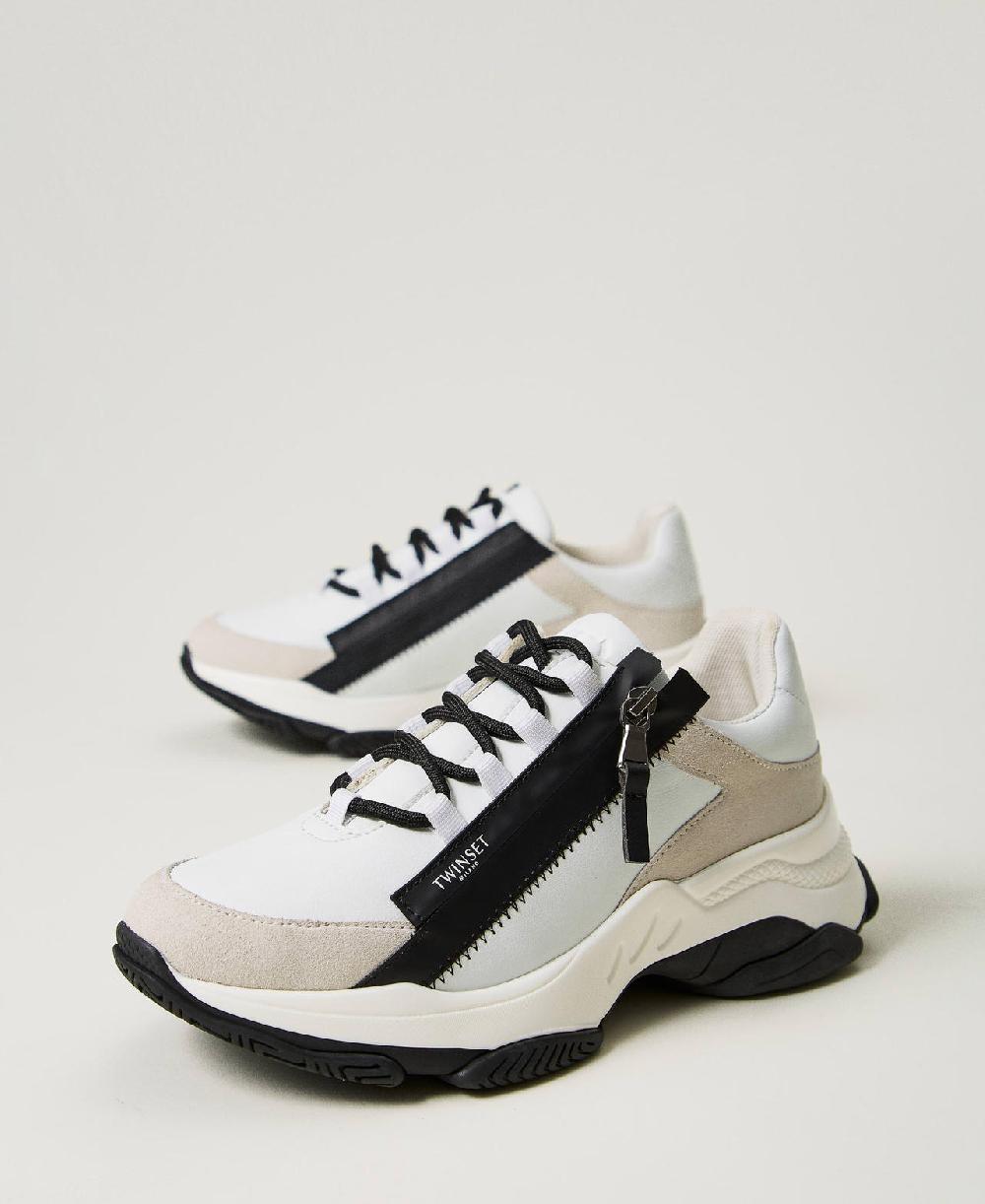 Scee by twin set Sneakers running con zip Vendita Calda