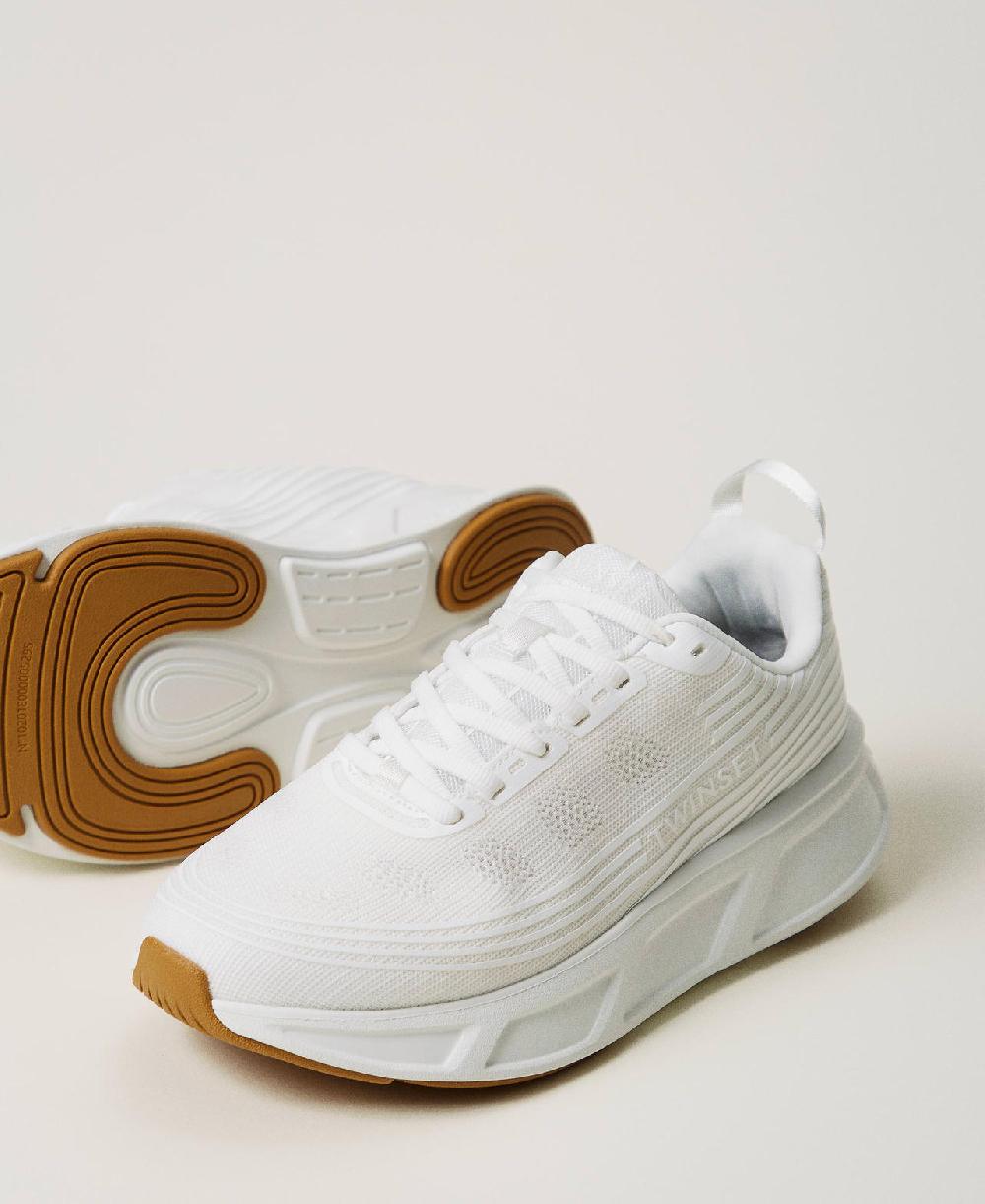 Scee by twin set Sneakers Fessura a righe con logo Italy