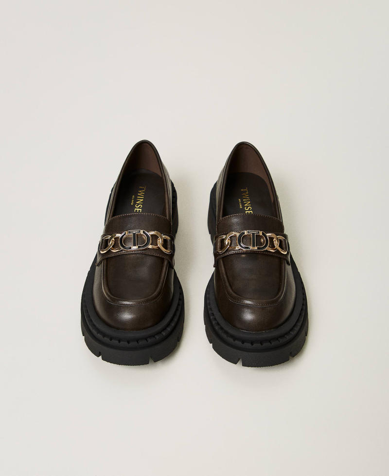Scee by twin set Mocassini con morsetto Oval T Italia
