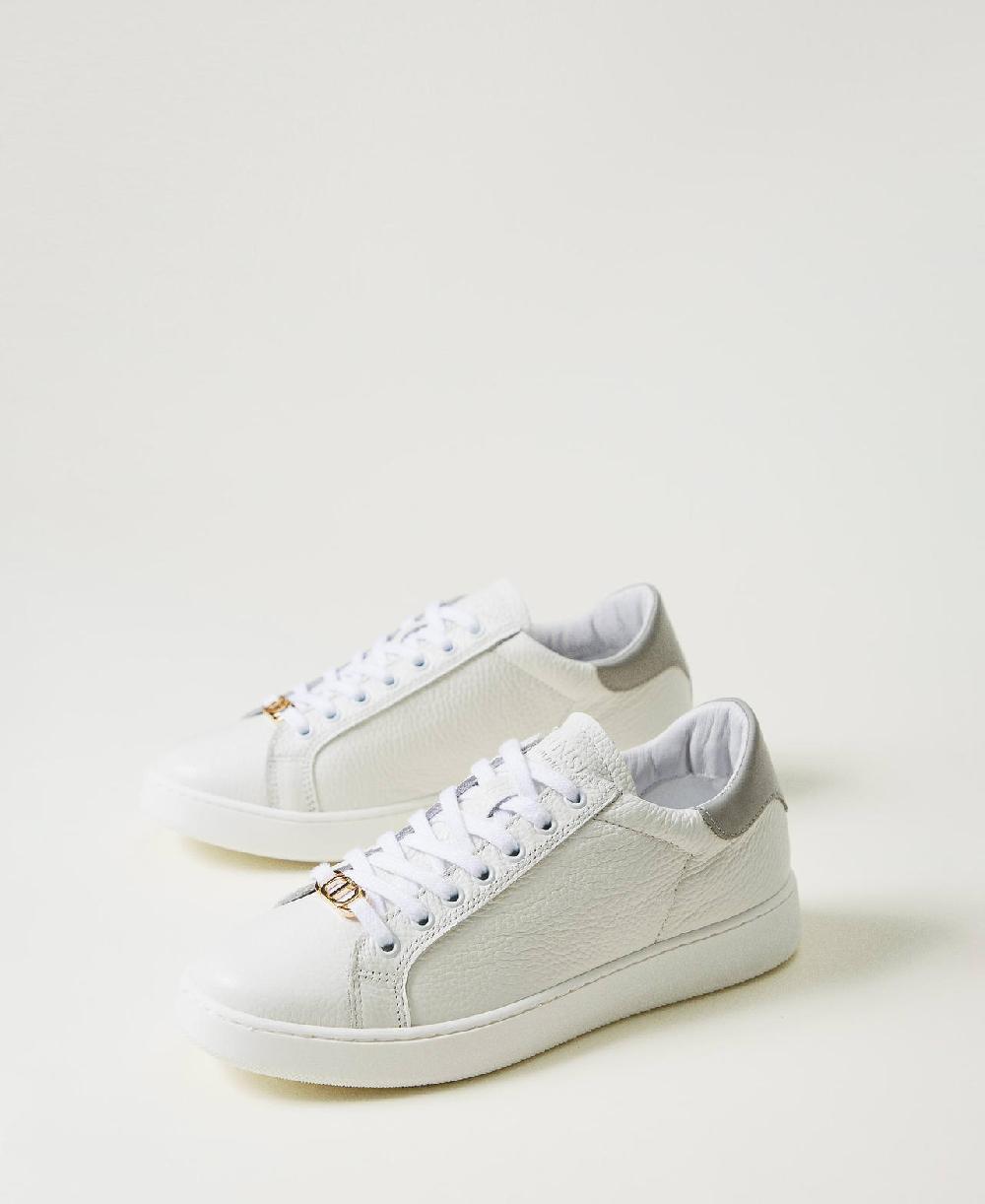 Scee by twin set Sneakers in pelle con Oval T Qualità