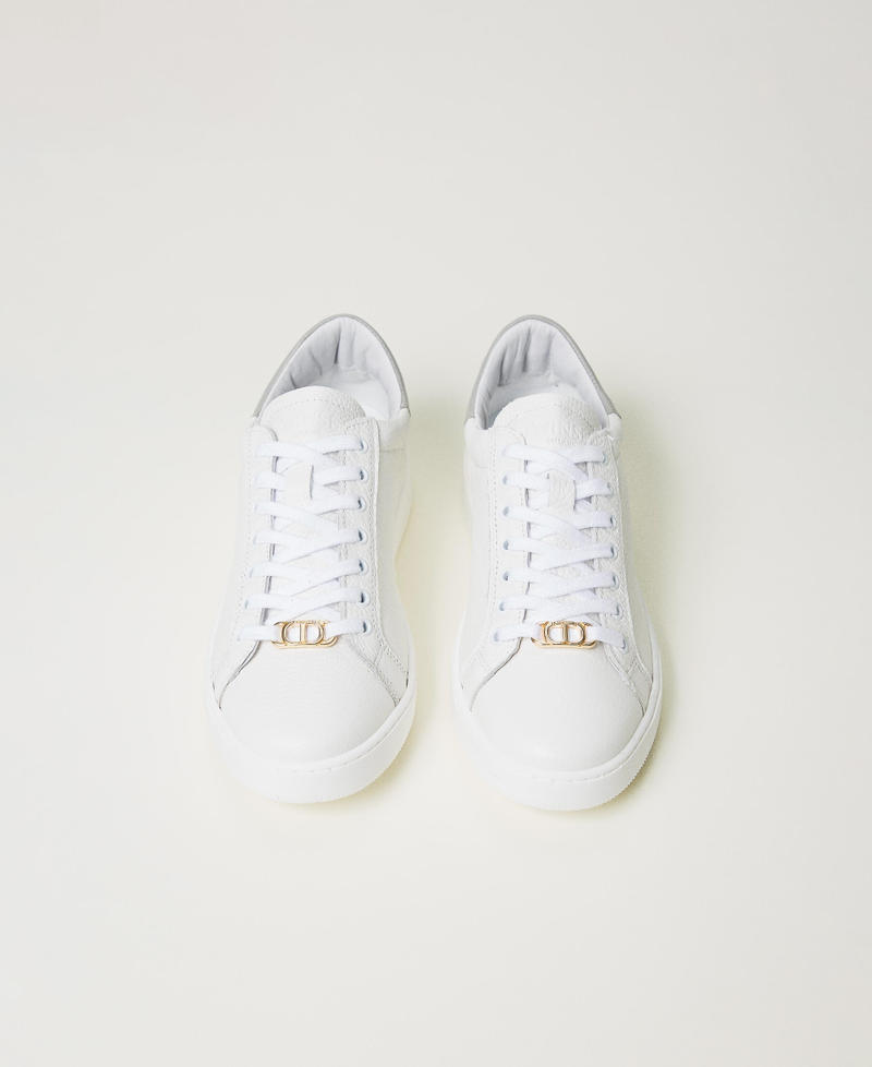 Scee by twin set Sneakers in pelle con Oval T Qualità