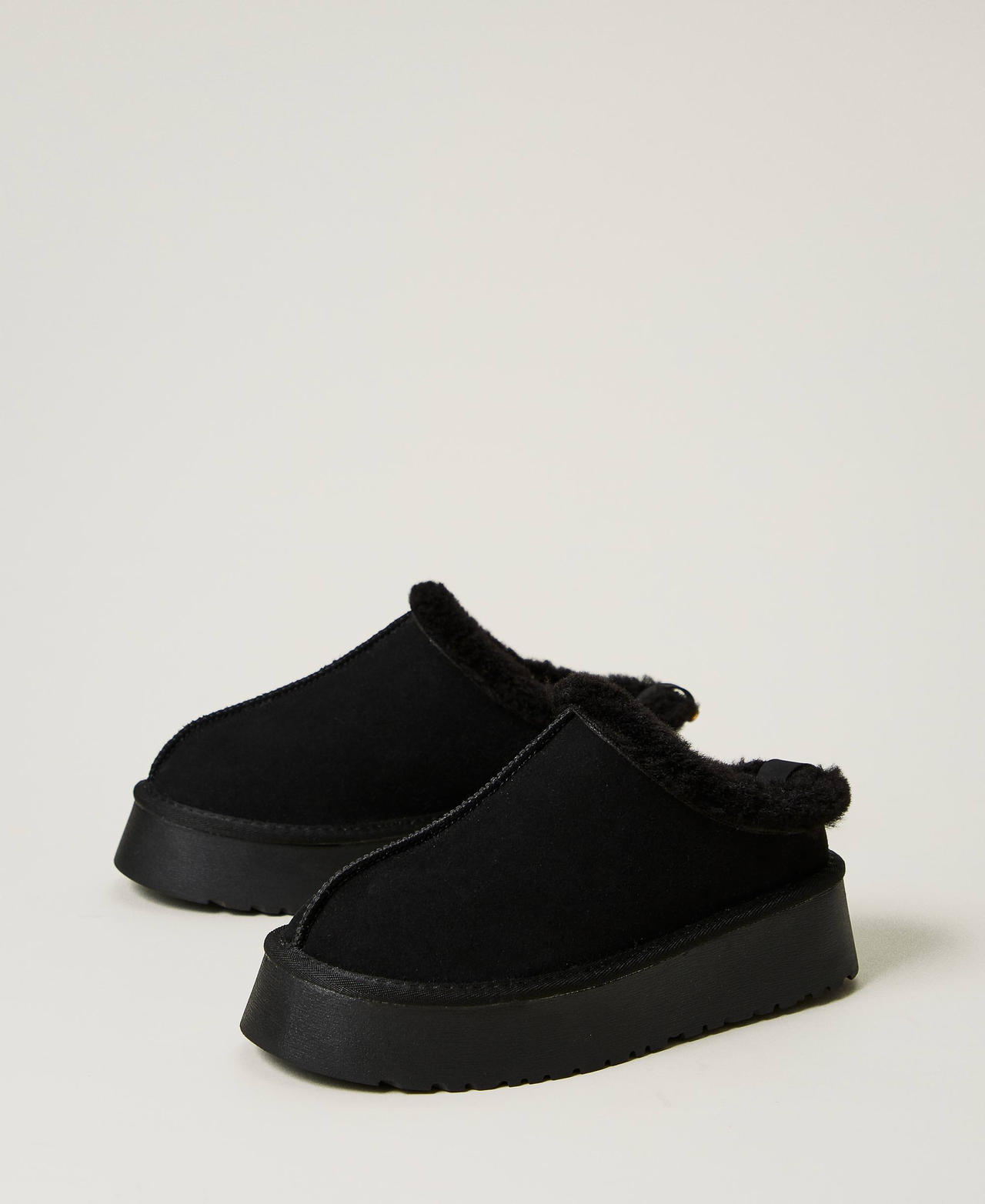 Scee by twin set Scarpe sabot con faux fur Acquista Ora