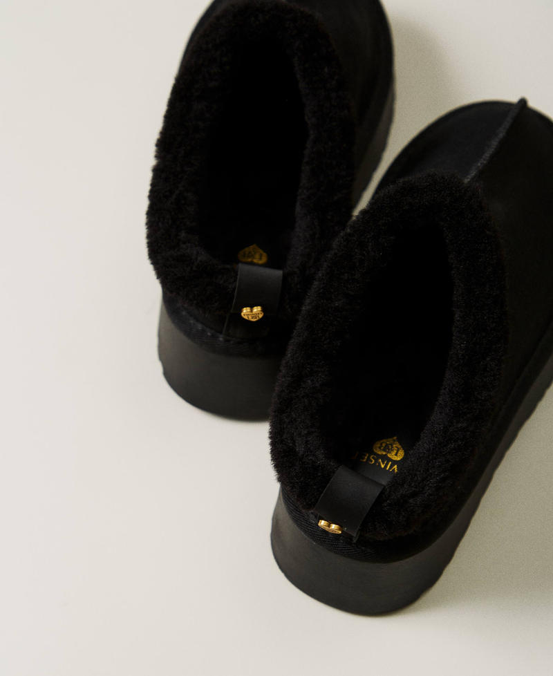 Scee by twin set Scarpe sabot con faux fur Acquista Ora