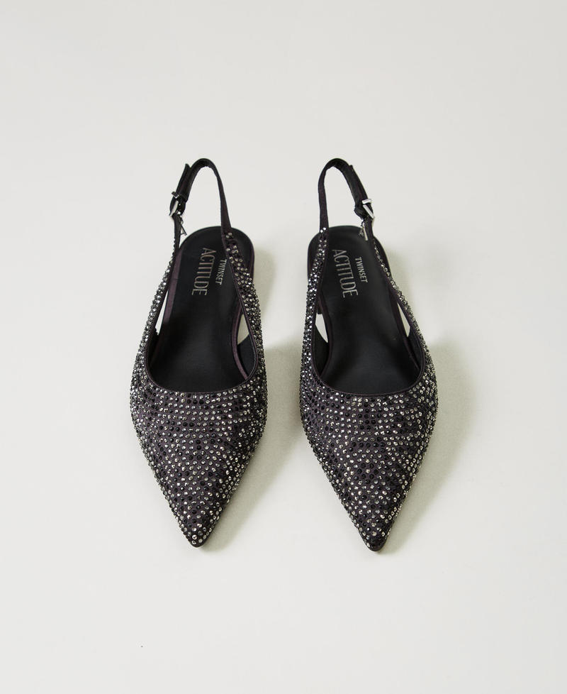 Scee by twin set Ballerine sling back con strass Convenienza