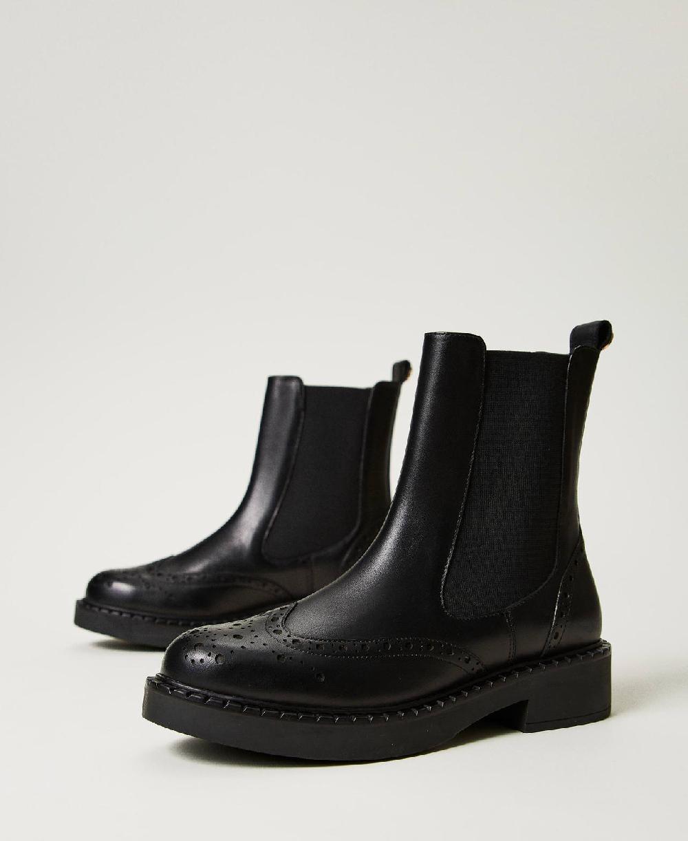 Scee by twin set Stivaletti chelsea in pelle Online