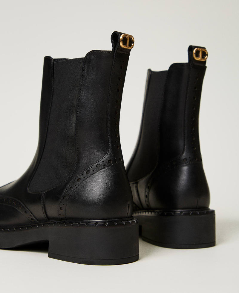 Scee by twin set Stivaletti chelsea in pelle Online