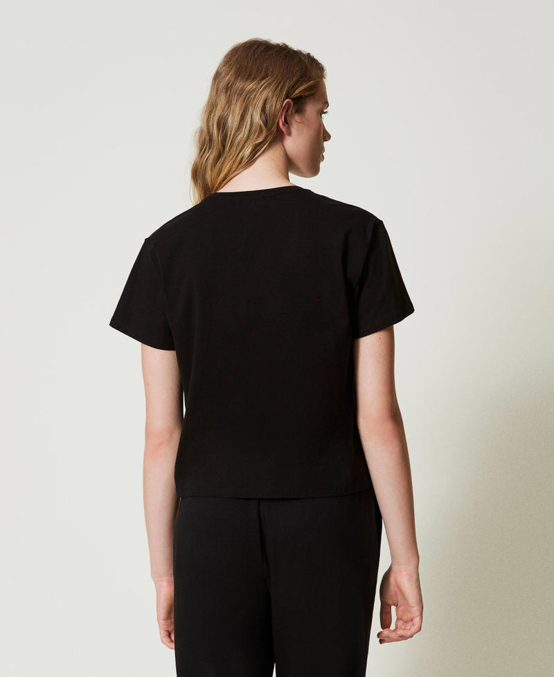 Scee by twin set T-shirt con morsetto a cuore Saldi Di Fabbrica