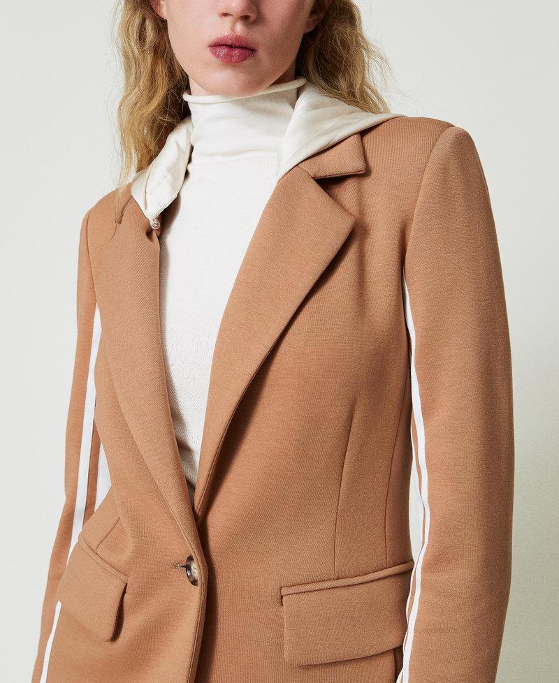 Scee by twin set Giacca blazer in tessuto scuba con cappuccio I Più Venduti