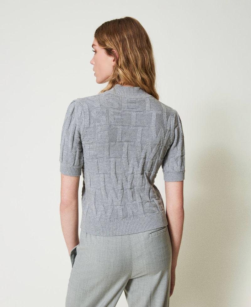 Scee by twin set Maglia in cotone e cashmere con logo Enormi risparmi
