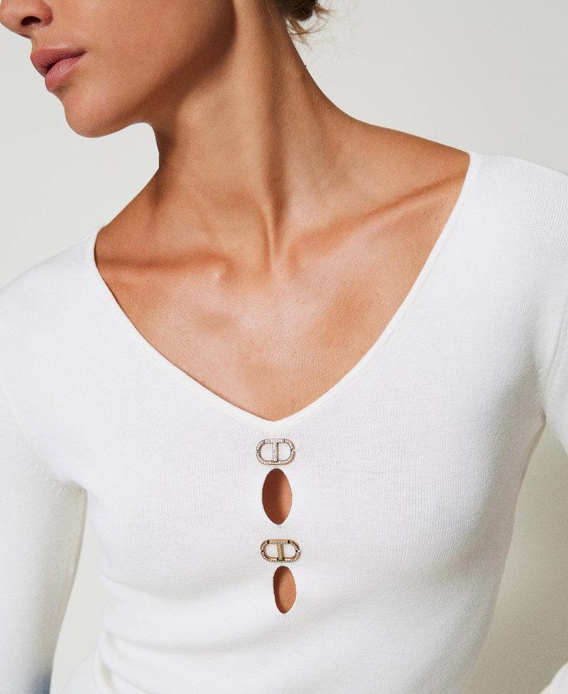 Scee by twin set Maglia doppio uso con Oval T Nuova