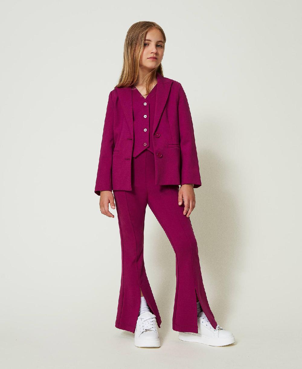 Scee by twin set Pantaloni flare con spacco Soddisfazione Garantita