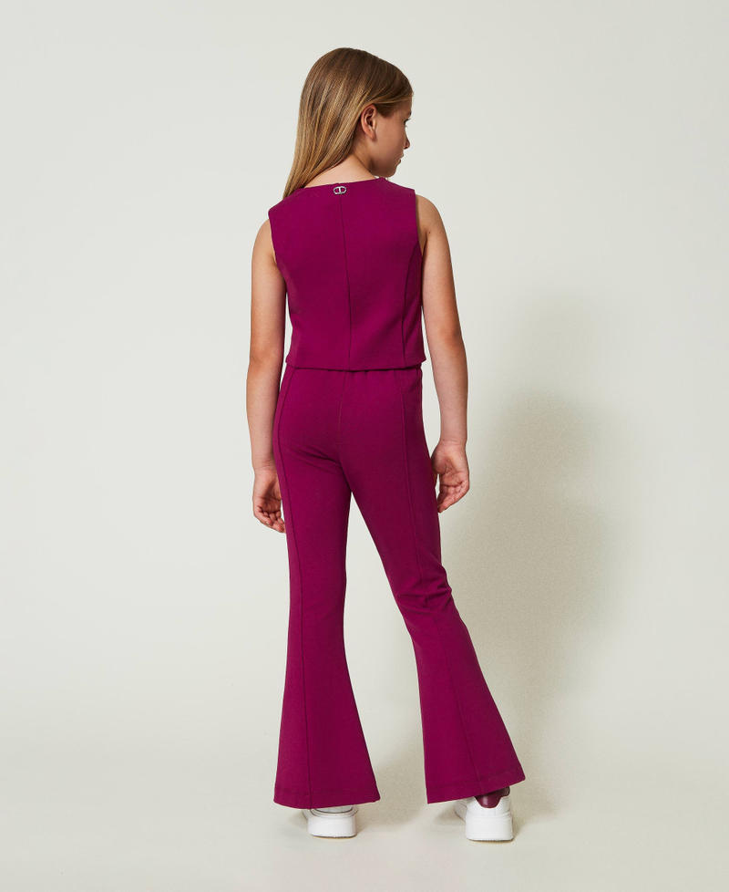 Scee by twin set Pantaloni flare con spacco Soddisfazione Garantita