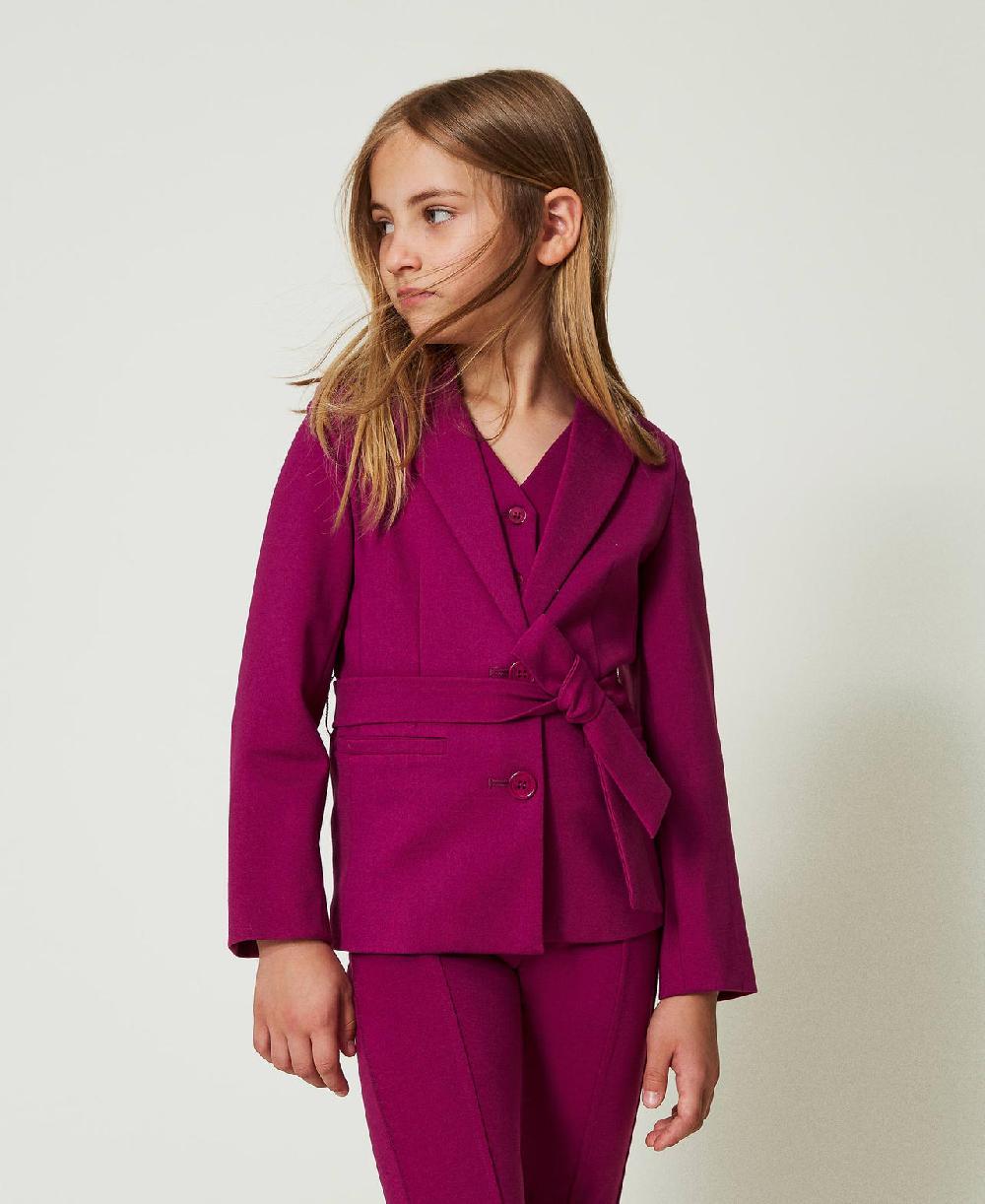 Scee by twin set Giacca blazer monopetto con cintura Qualità Garantita