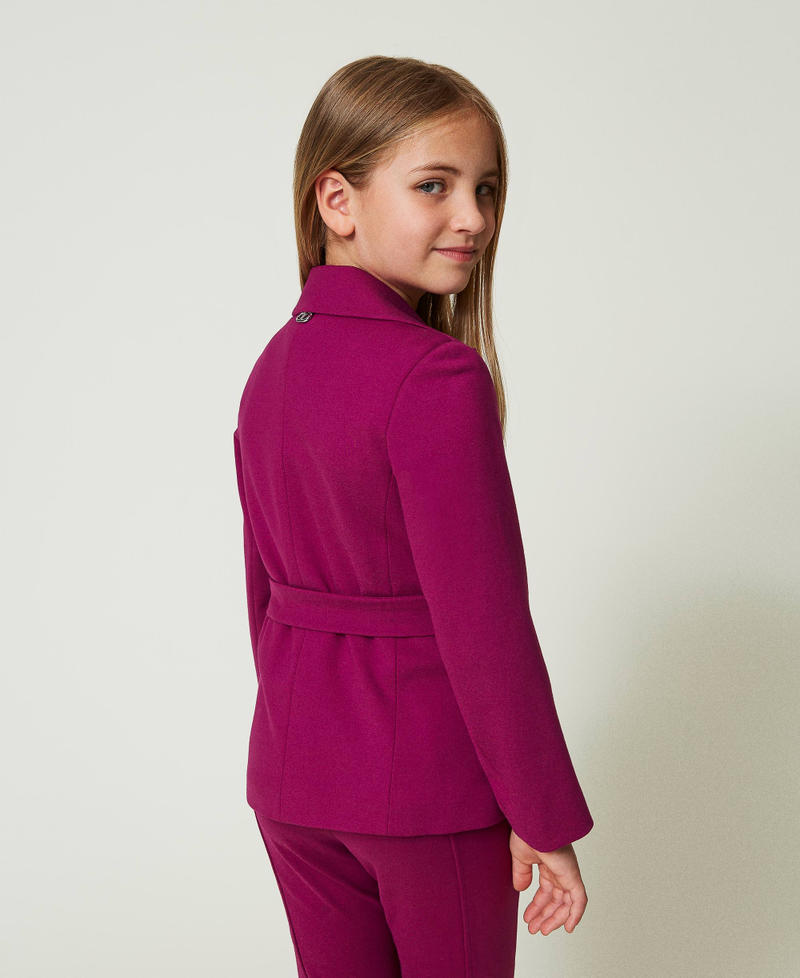Scee by twin set Giacca blazer monopetto con cintura Qualità Garantita