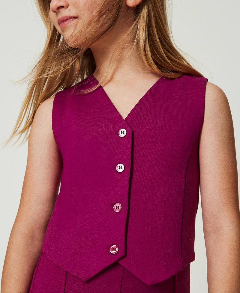 Scee by twin set Gilet monopetto con bottoni in tono Negozi Online