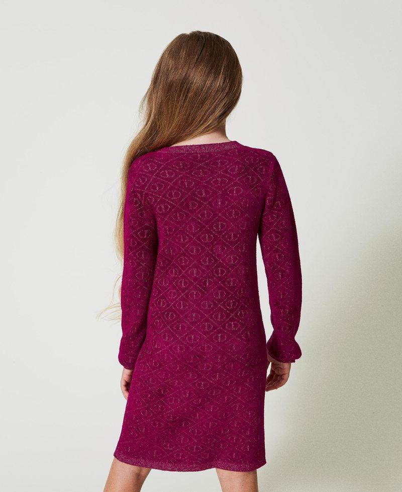 Scee by twin set Abito corto in maglia jacquard con Oval T Promozione Limitata