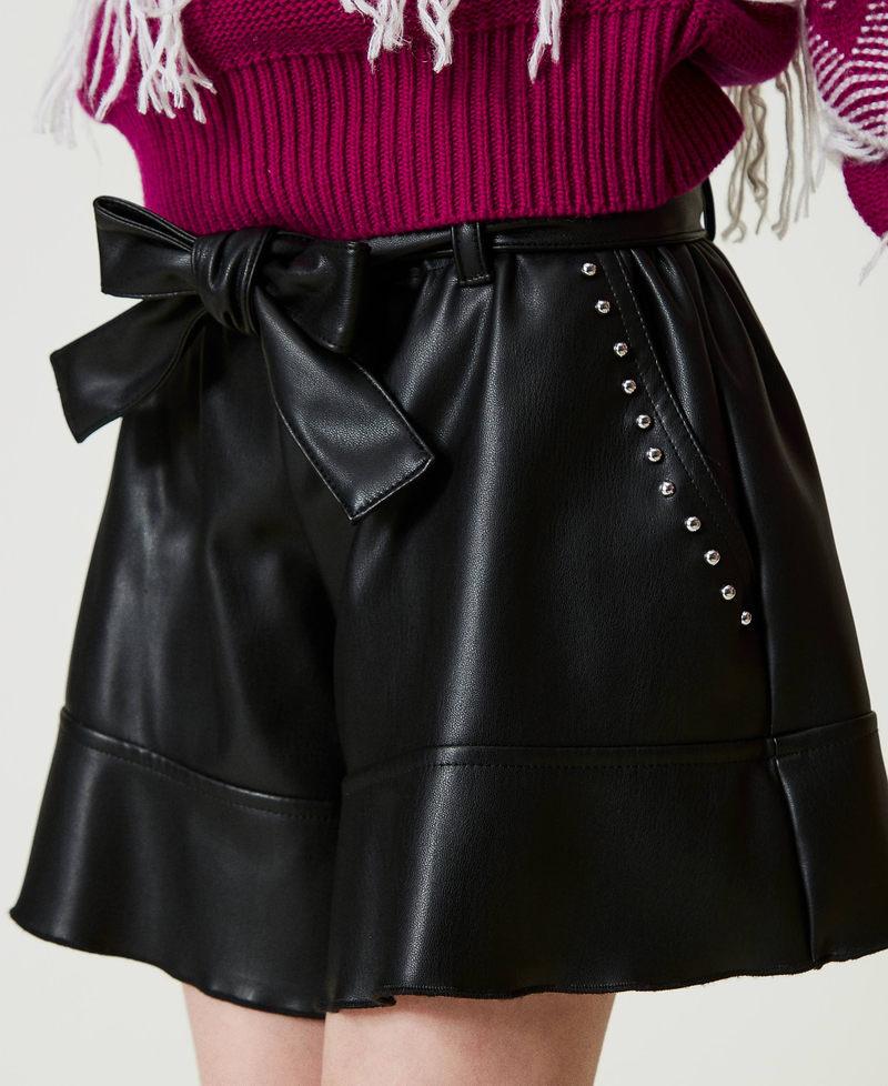 Scee by twin set Shorts flare con borchie Fino Al -60%