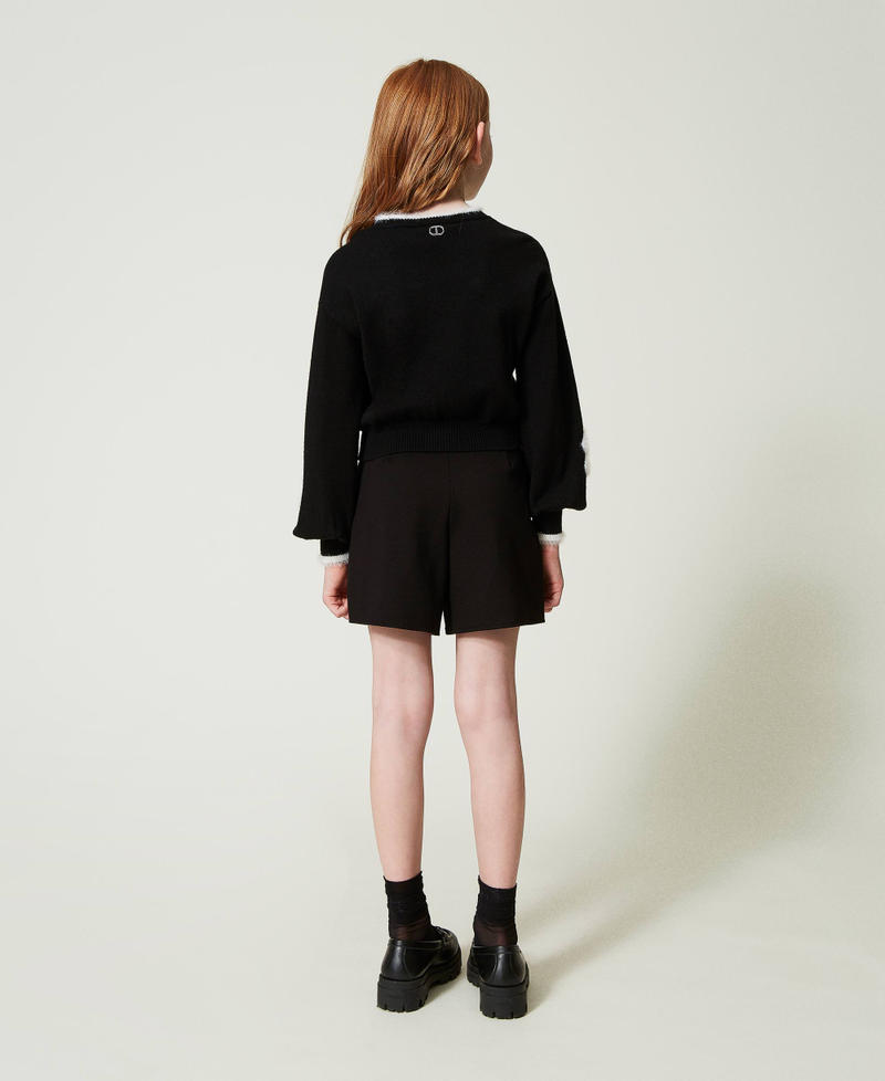 Scee by twin set Maglia con fiori a intarsio Economico