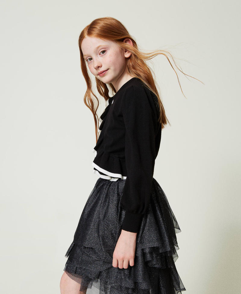 Scee by twin set Maglia regular con doppia balza Online