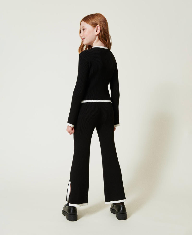 Scee by twin set Maglia e pantaloni ampi a costine Outlet