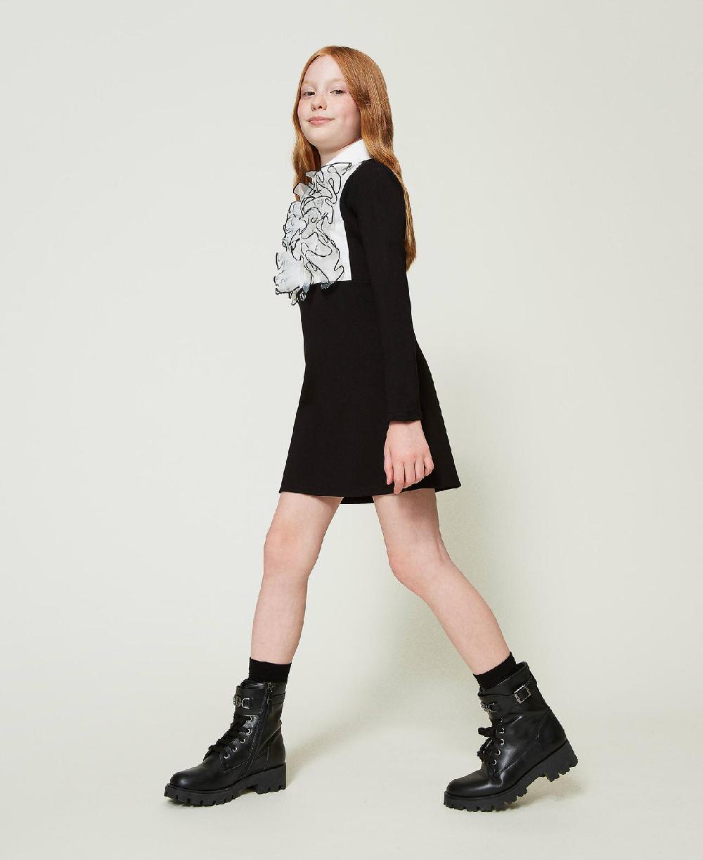 Scee by twin set Abito corto con volant in organza Saldi