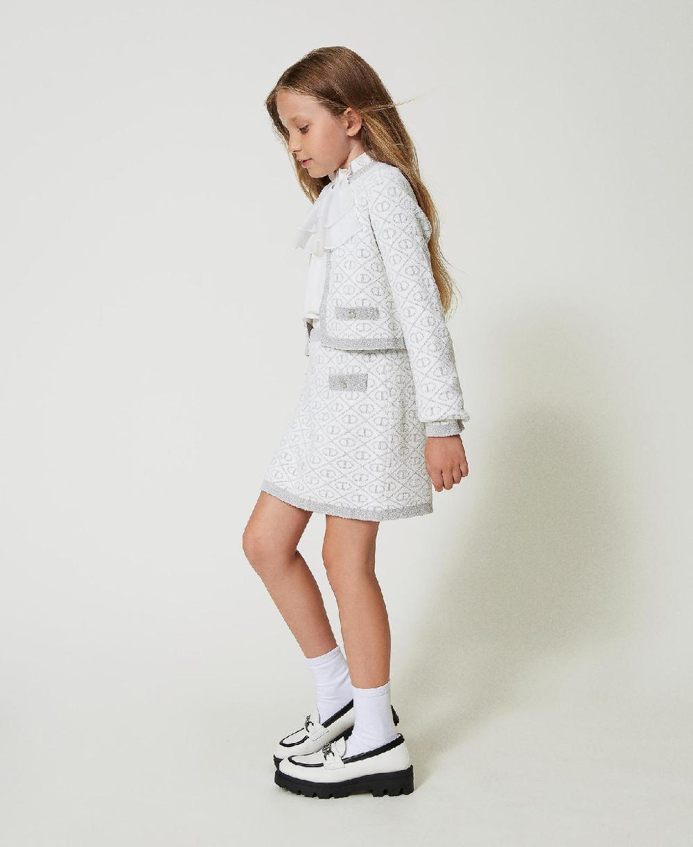 Scee by twin set Giacca in maglia jacquard con Oval T Hotsell