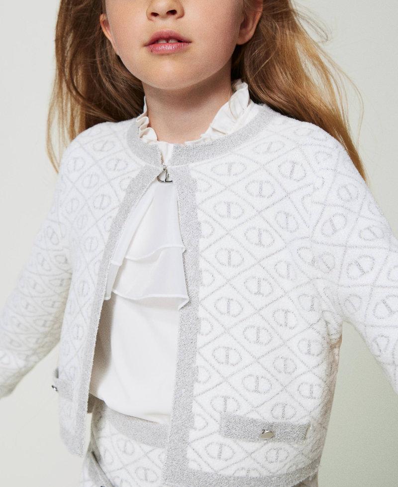 Scee by twin set Giacca in maglia jacquard con Oval T Hotsell
