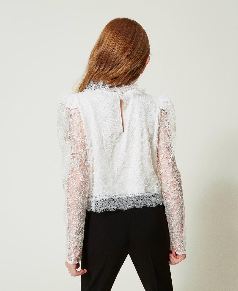 Scee by twin set Blusa in pizzo Valenciennes Spedizione Gratuita