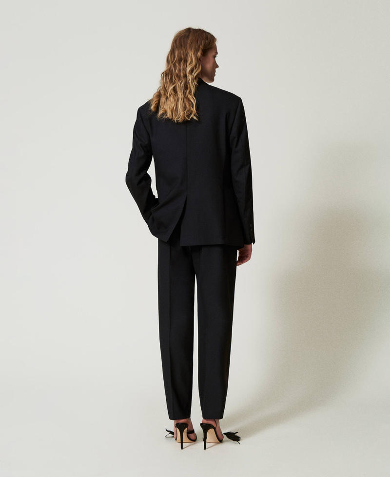 Scee by twin set Pantaloni in serge misto lana Promozione
