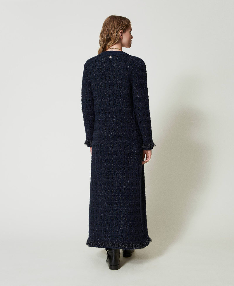 Scee by twin set Cardigan lungo jacquard check Economico