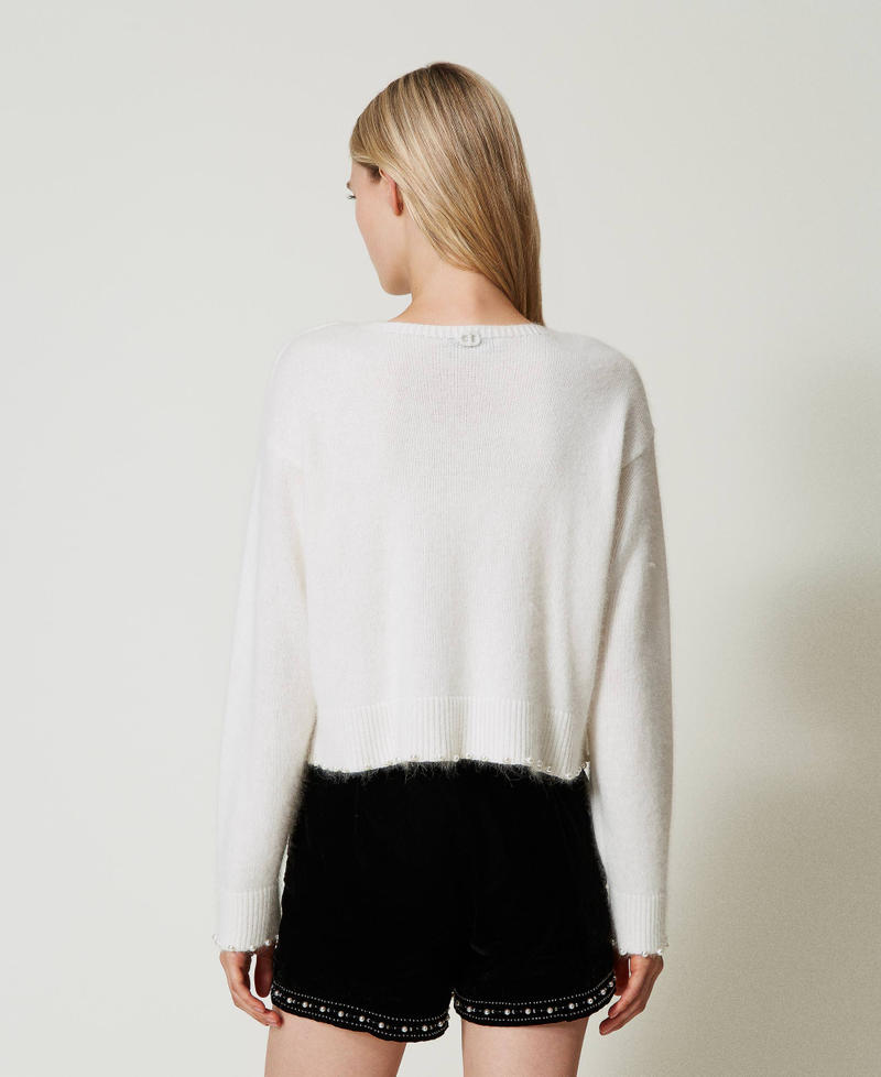Scee by twin set Shorts in velluto ricamato Hotsell