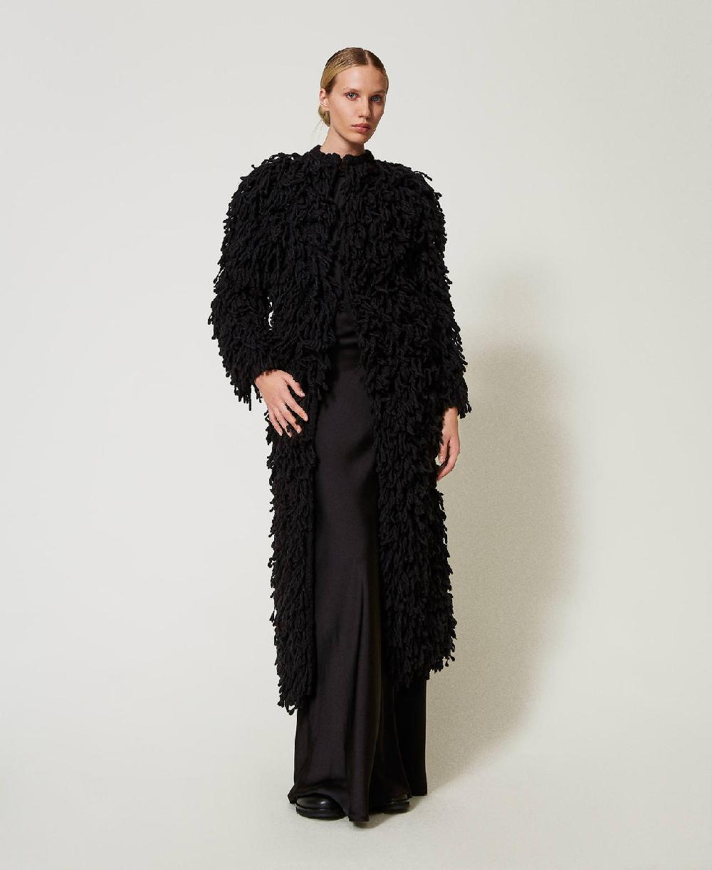 Scee by twin set Cappotto 'Elizabeth' in maglia bouclé Vendita