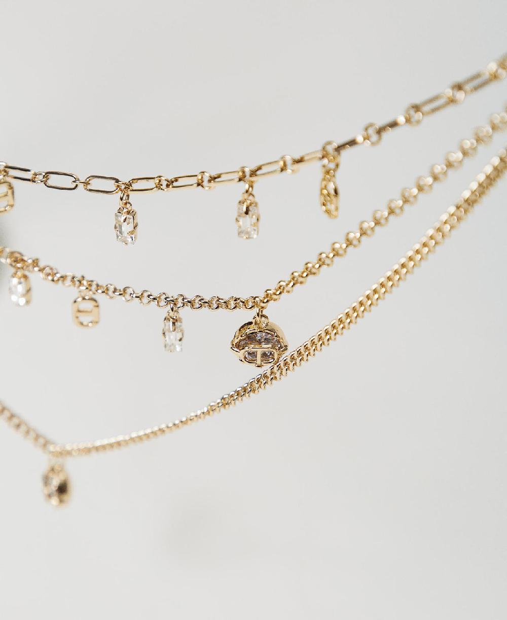 Scee by twin set Collana multifilo con pendenti Sconto