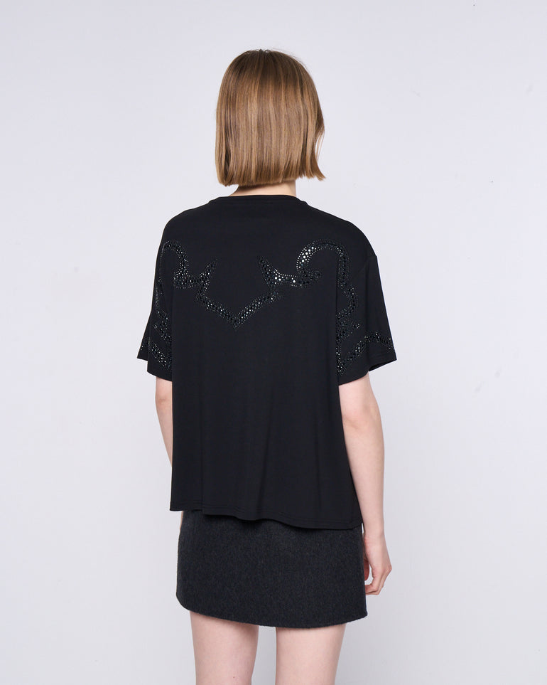 Silvian Heach T-shirt con strass Hotsell