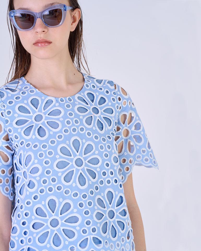 Silvian Heach Blusa traforata a fiori Italy