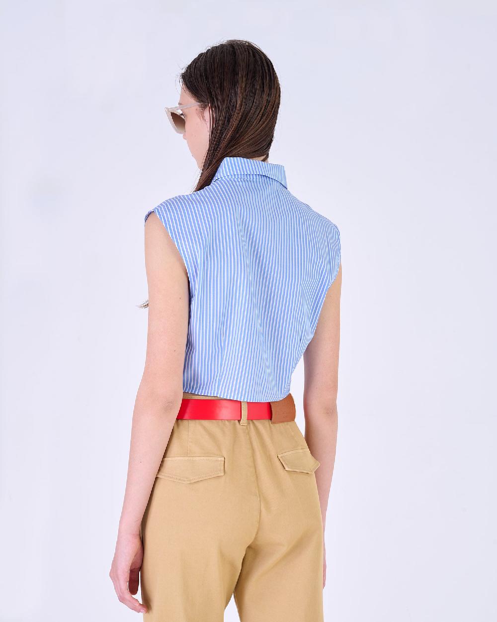 Silvian Heach Camicia smanicata a righe Qualità Garantita