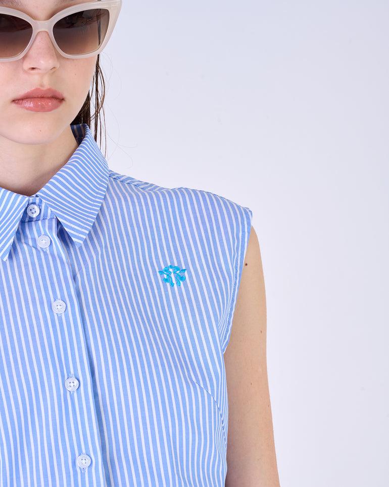 Silvian Heach Camicia smanicata a righe Qualità Garantita
