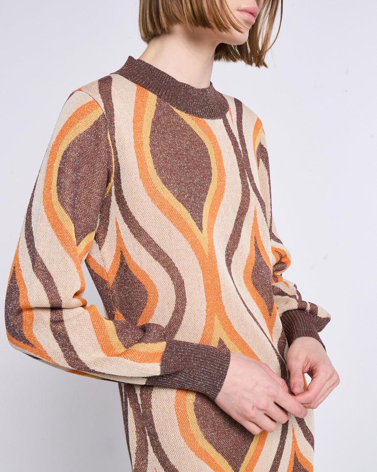 Silvian Heach Abito a fantasia in lurex Shopping Online