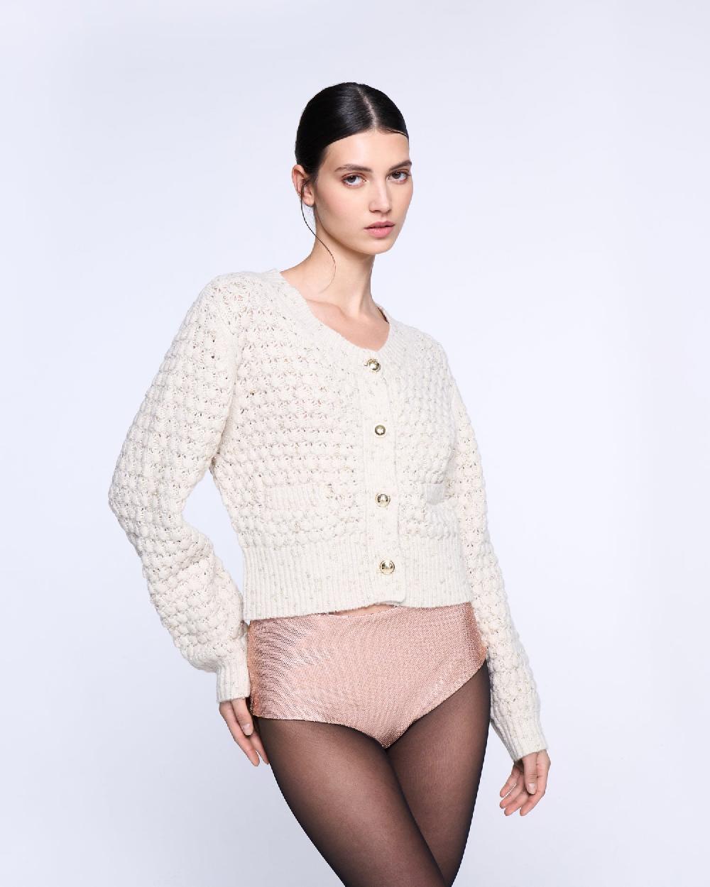 Silvian Heach Cardigan crop lavorato a maglia Economico