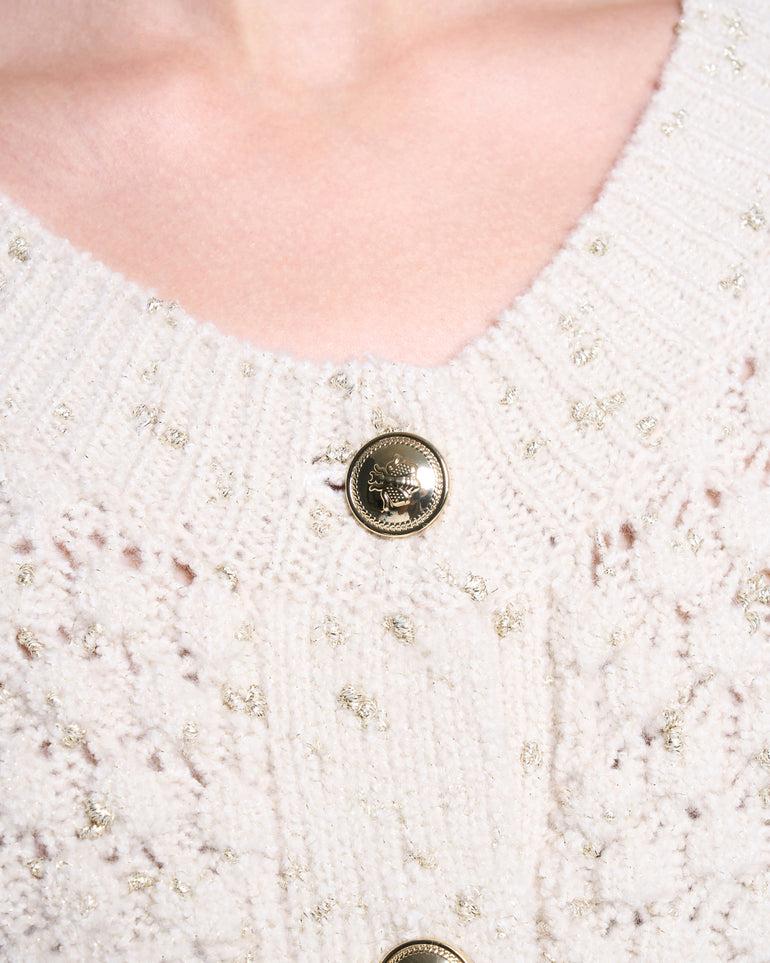Silvian Heach Cardigan crop lavorato a maglia Economico