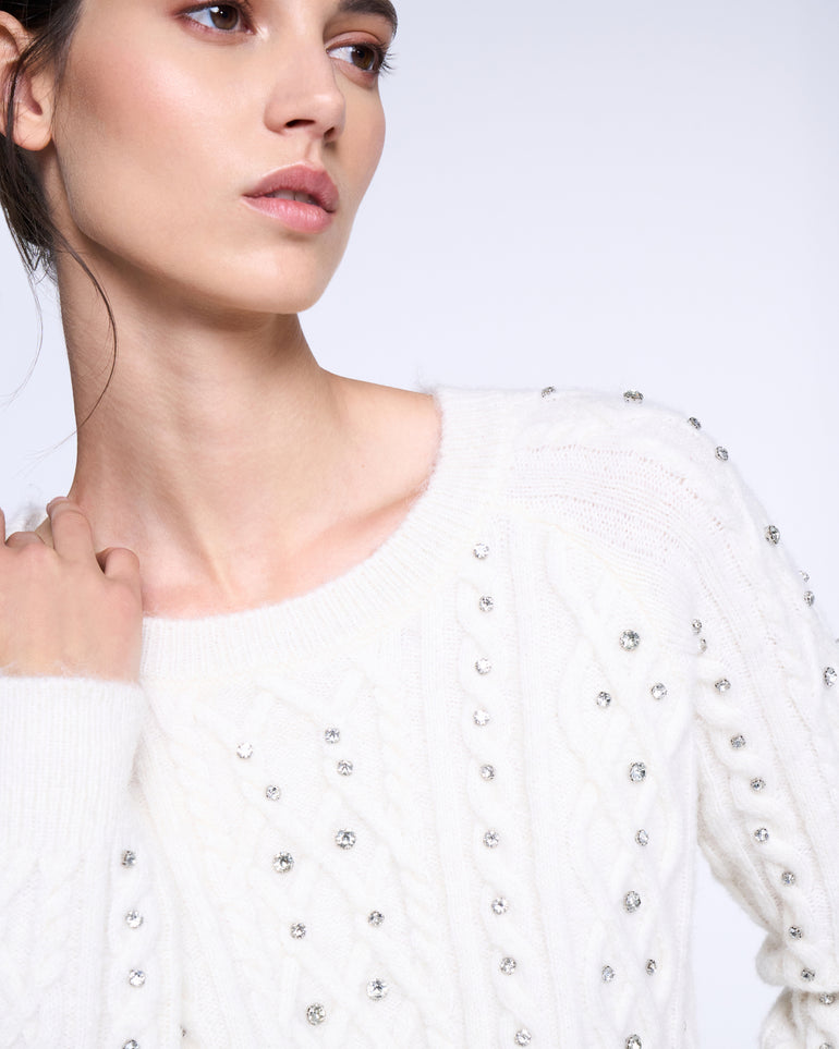 Silvian Heach Maglione con strass Offerte