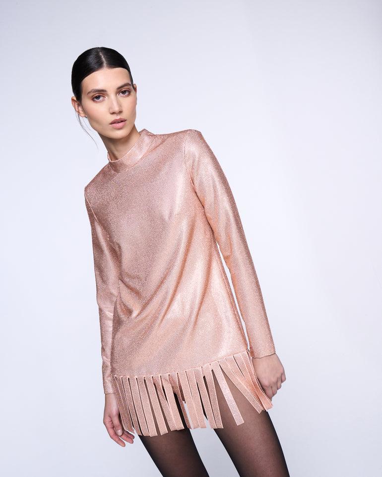 Silvian Heach Abito con frange Saldi Di Fabbrica