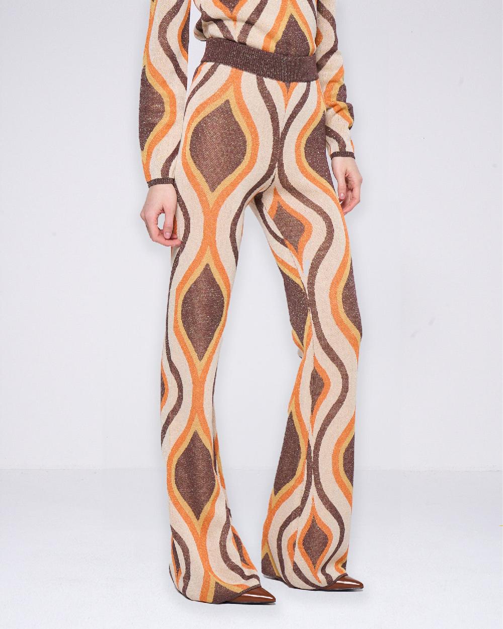 Silvian Heach Pantaloni a fantasia in lurex Pezzi Unici