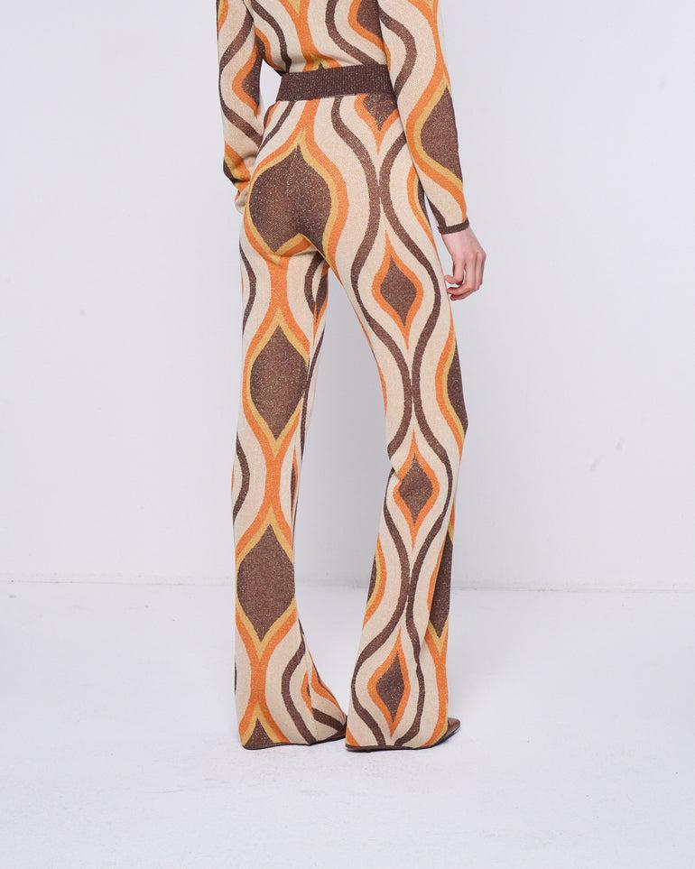 Silvian Heach Pantaloni a fantasia in lurex Pezzi Unici