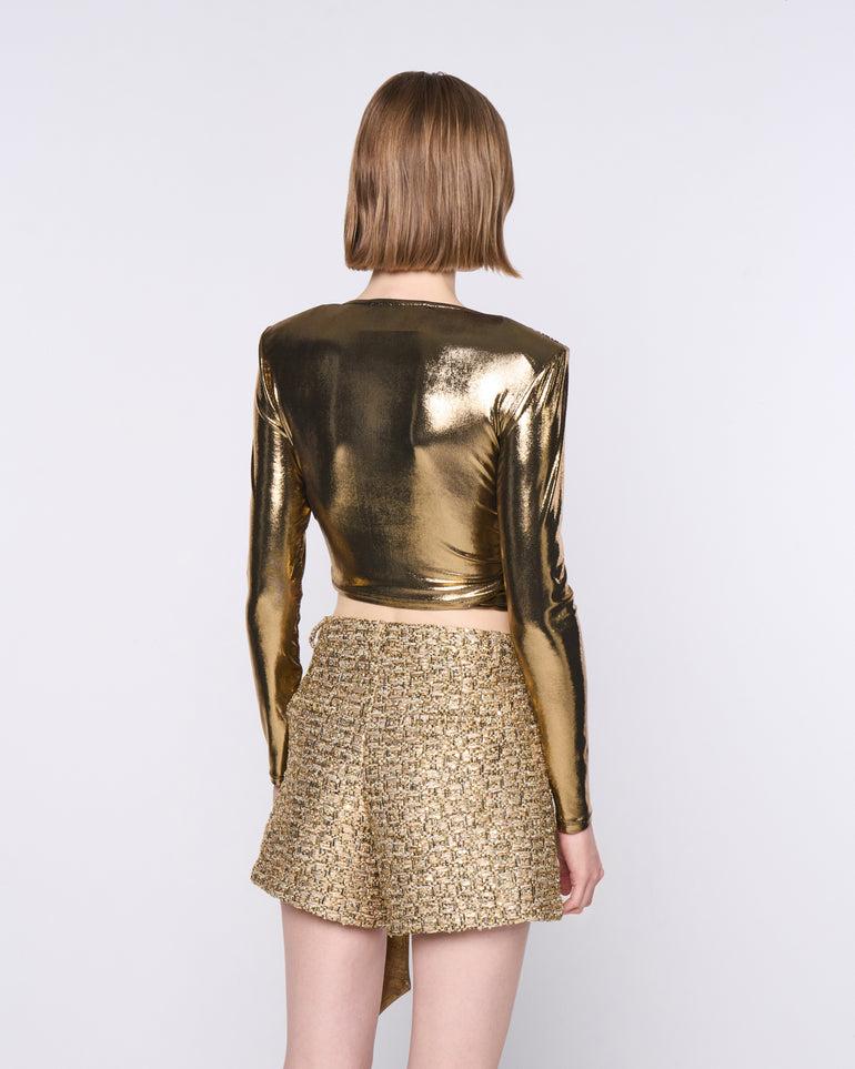 Silvian Heach Maglia crop con fiocco laterale Convenienza