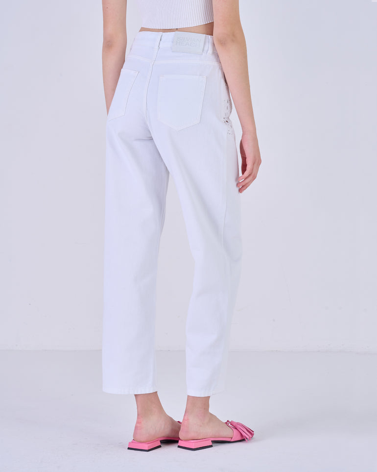 Silvian Heach Jeans con ricami traforati Outlet