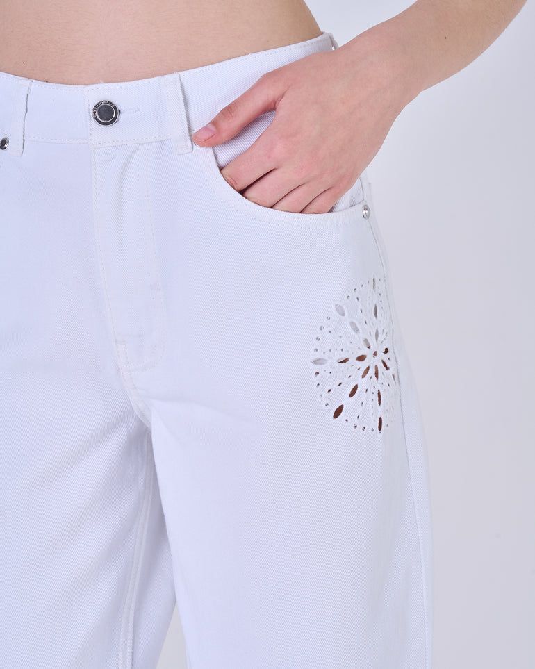 Silvian Heach Jeans con ricami traforati Outlet