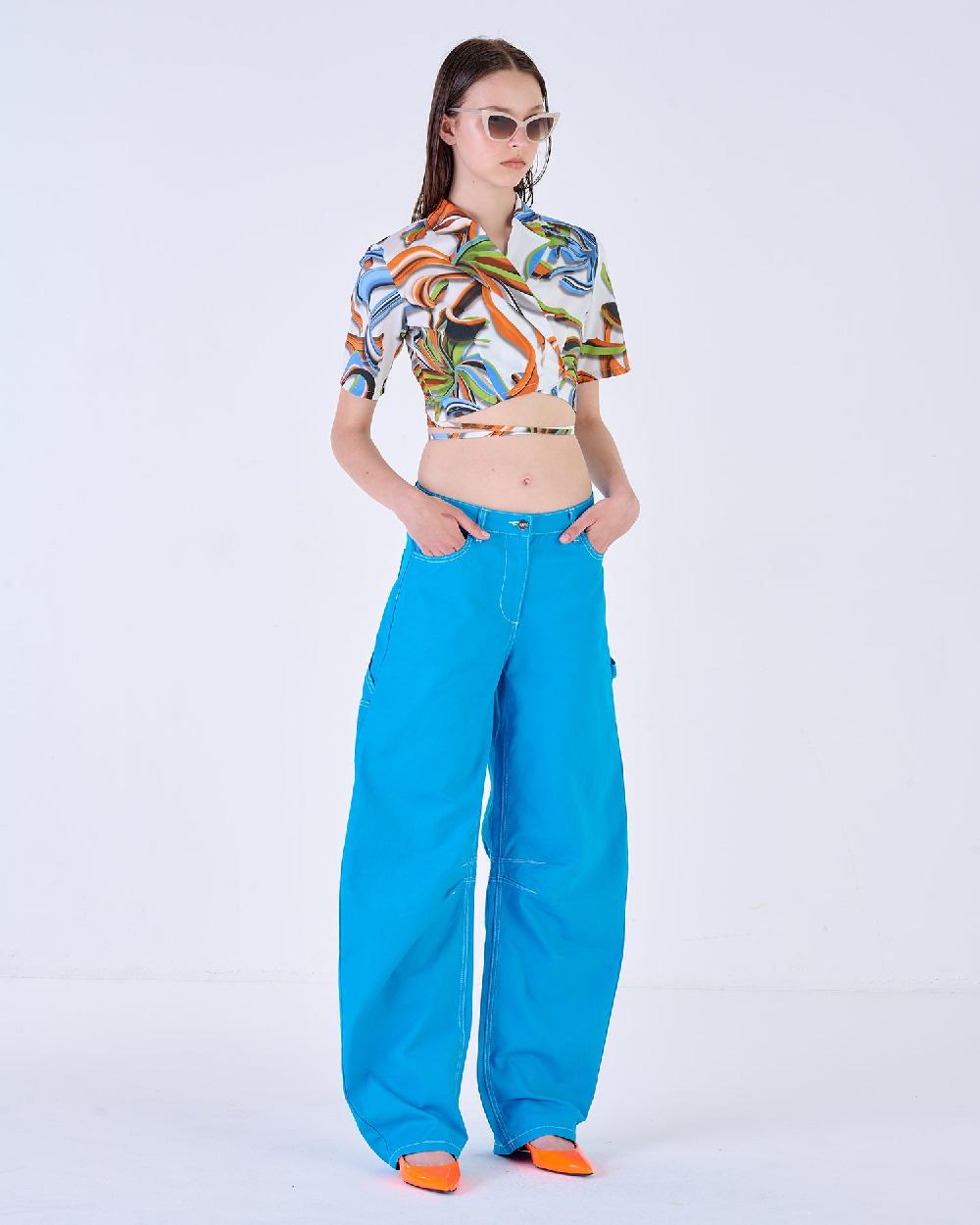 Silvian Heach Camicia cropped a fiori Hotsell